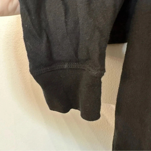 Champion Middleweight T-shirt Hoodie, Script Logo Long Sleeve Black Size XL GUC - Picture 9 of 12